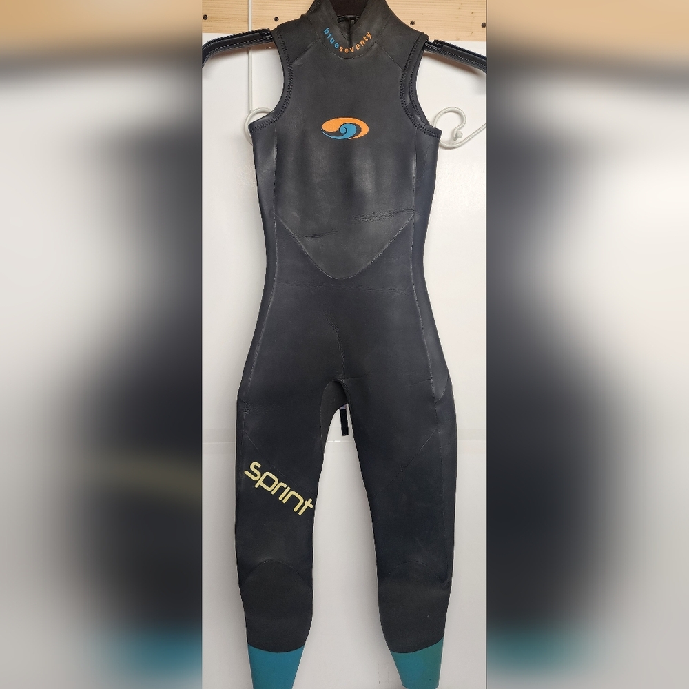 Women's Black and Teal Wetsuit
